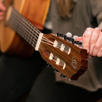 Ortega R121-7/8 Family Series 7/8 Classical Guitar 6 String - Mahogany Natural + Gigbag image 4