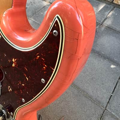 Hollowtone Coral Pink Jazz Bass image 8