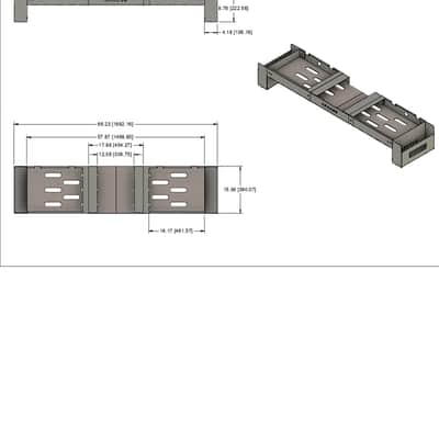 Apache DJ Console for Ikea Kallax W/ Headphone mounts and Storage Pockets image 13