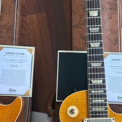 2 Gibson Les Paul Custom Shop GREENY Murphy Lab 3.664g u. 3.669g Tausch und Ratenzahlung möglich. Aus meiner Sammlung - verkaufe meine beiden Gibson Les Paul Custom Shop GREENY Murphy Lab image 15