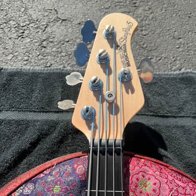 Ernie Ball Music Man 5 String Fretless 2015 - Sun Burst image 4