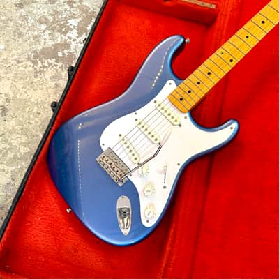 MIJ Fender Stratocaster ST-57 2014 - OLP old lake placid blue original Japan image 6