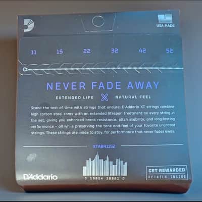 3-PACK! D'Addario XTABR1152 XT 80/20 Bronze Custom Light Acoustic Guitar Strings 11-52 image 2