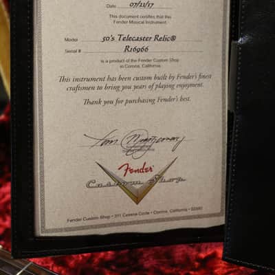 Fender Custom Shop '50s Limited Edition Telecaster Relic Thinline with Rosewood neck image 5