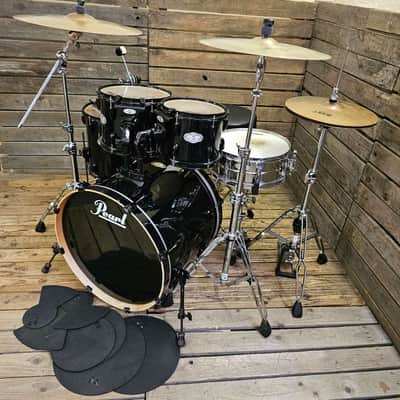 Drum Kit Pearl Vision Birch Complete Black USED! RKVB100626 image 7