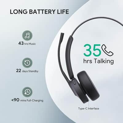 Yealink YEA-BH70, Mono Wireless Bluetooth Headset with Microphone for Work image 3