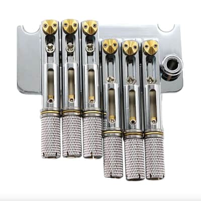Chrome Fixed Headless Guitar Bridge Tremolo System image 4