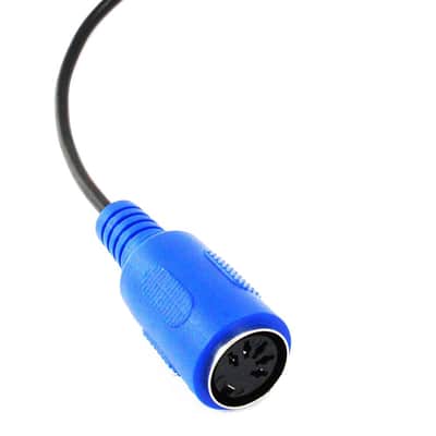 MIDI to TRS 3.5mm Breakout Cable Right Angle Adapter for: Akai, Korg, Line6, LittleBits - MPC Studio, Touch, MPX8, Electribe 2, SQ-1