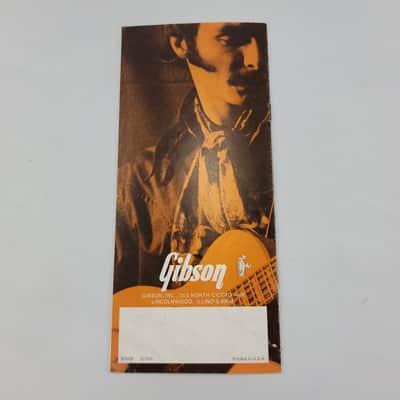 1970 Gibson Carved Top Acoustics Catalog Brochure - Case Candy imagen 5
