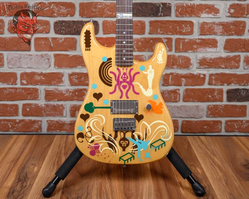 Fender Custom Shop The Disaffected Stratocaster #8 of 8 Natural with Custom Artwork by Ryan McGinness 2003 w/OHSC image 1