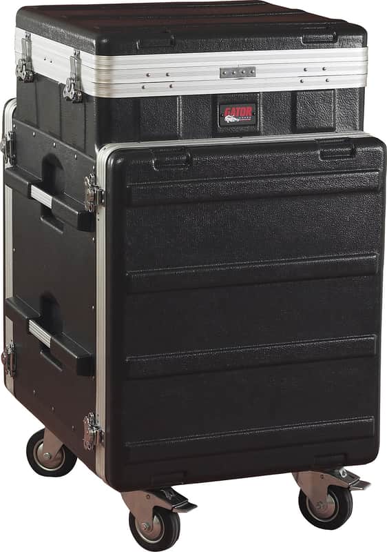 Gator GRC-10X12-PU Molded 10U Top/12U Side Rack Case w/ Wheels image 1