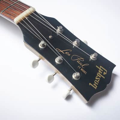 Gibson Custom Shop Les Paul Junior Double Cut (DC) 2007 - T.V. Yellow / Split-Pea Soup image 7