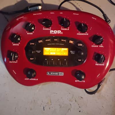Line 6 POD xt Multi-Effect and Amp Modeler 2002 - 2006 - Red image 1