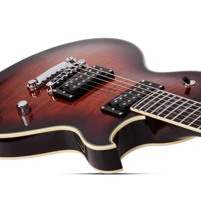 Schecter Solo-II Supreme Cat's Eye Black Burst image 3