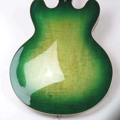 1997 Gibson ES-335 59 Dot Reissue Custom Shop - Rare Green Burst Finish - Figured Top - Custom Order One Off image 11