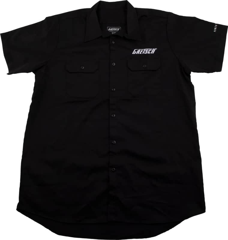 Genuine Gretsch Streamliner Logo Black Men's Workshirt, Size Large #9224797606 image 1
