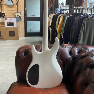 1980's Peavey USA Dyna Bass Neck Thru Design Unity Series White w/Original Case, Tags. COM image 14