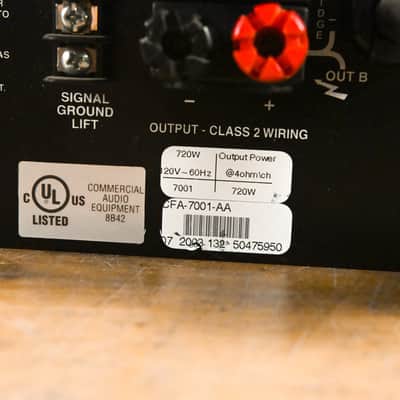 Crest Audio 7001 2-Channel Power Amplifier CG011TA image 10