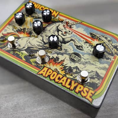 Sketchy Sounds Unicorn Apocalypse Fuzz/Distortion Guitar Pedal (Large Laser Beam Edition) image 2