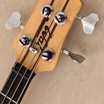 1982 Electric Wood Limited Wal Mk1 Pro Left-Handed Vintage Bass w/ Case, Paperwork image 4