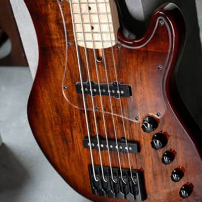 Cort GB-Fusion 5 Electric Bass; Takes the classic J-style bass design to a new level of performance and sonic appeal, B-Stock image 4
