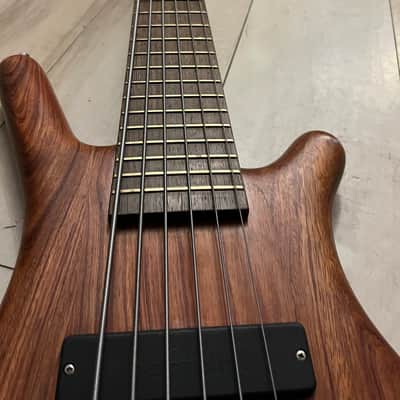 Warwick Corvette German 6 string Pro Series Bartolini Bass 2010s - Natural Satin Bubinga image 4