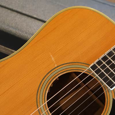 1975 Martin D-35 Dreadnought Acoustic Guitar Natural + OHSC image 3