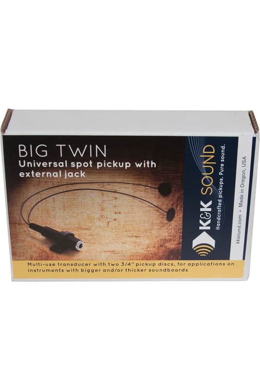 K&K Sound PUBT Big Twin Acoustic Pickup with Jack image 1