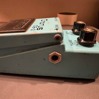 Boss CE-2 Long Dash Black Bottom Silver Screw 1980 - Blue image 8