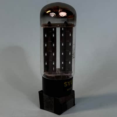 1950s Sylvania 5U4GB Vintage Black Plate D Getter Rectifier Tube! T398 image 5