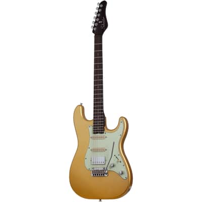 Schecter Nick Johnston 10th Anniversary HSS Atomic Saffron image 11