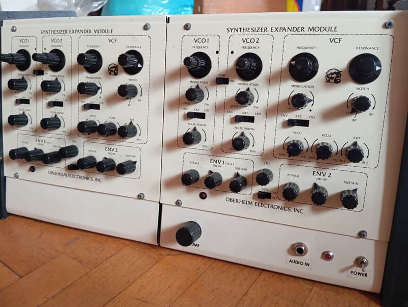 Oberheim Sem pair of modules in a powered box 1975 image 1
