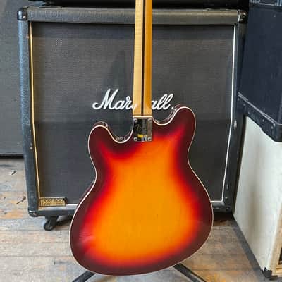Fender Modern Player Starcaster Guitar 2014 - 2017 - Aged Cherry Burst image 4