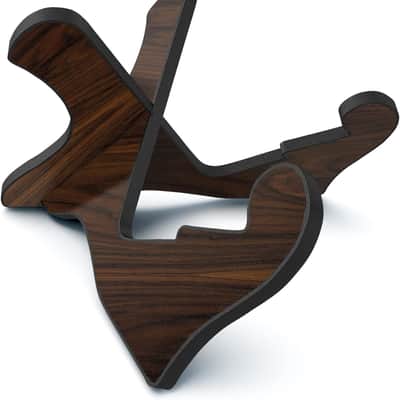 Guitar Stand Wooden Guitar Stand Portable Folding Instrument Holder for Acoustic Classic Electric Bass Guitar (Black walnut) image 1