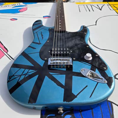 Squier Stratocaster Bullet EVH tribute image 5