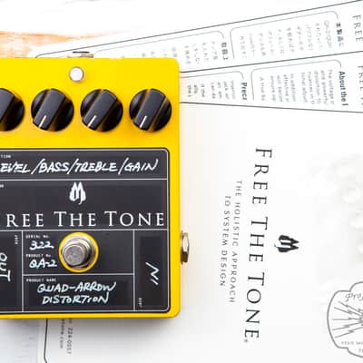 Free The Tone QA-2 Quad Arrow High Dynamic Range Distortion w/ Box