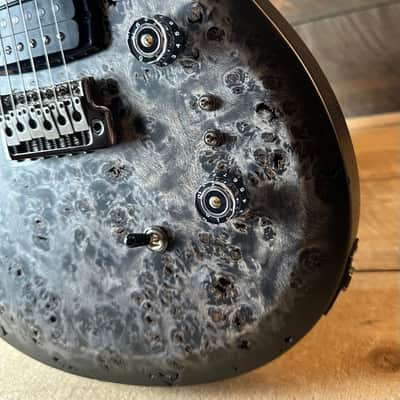 PRS Limited Wood Library Select S2 Custom 24-08 Poplar Burl Top - Charcoal Burst S2088895 image 5