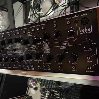 Behringer Kobol Expander Desktop Semi-Modular Synthesizer 2024 - Present - Black with Wood Sides image 2