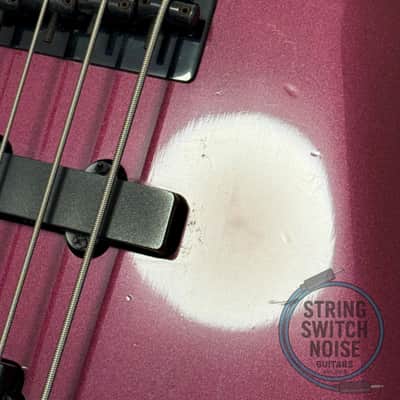 Yamaha RBX370A, Bass Guitar, Burgundy, 1991, Active image 16