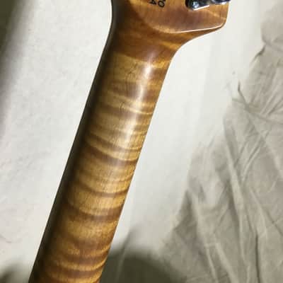 Music Man Albert lee Trans blue roasted Maple Neck Upgrade image 10
