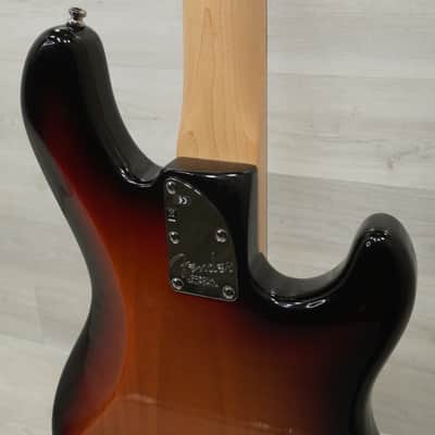 Used Fender American Jazz Deluxe Left Handed Bass Guitar Sunburst image 2