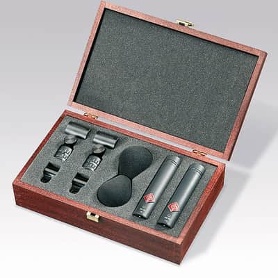 Neumann KM184 Cardioid Miniature Microphone Stereo Set - Black image 1