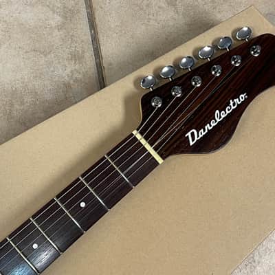 2025 Danelectro Coral Electric Sitar Red Sparkle Metal Flake image 6
