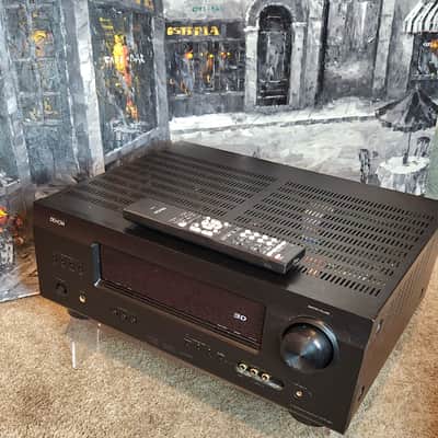 Denon Denon AVR-391 is a 5.1-channel home theater A/V receiver 90s - Black image 7
