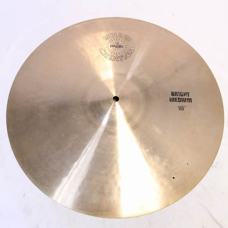PAISTE Sound Creation Bright Medium Crash 18-inch 1886g Paiste Crash Cymbal (08/14) image 1