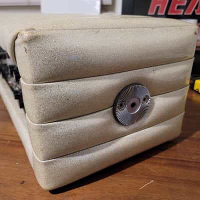 Vintage Kustom K200B-5 4-Channel 100W Amp Head White Sparkle Tuck & Roll 1970s– Tested w/Video image 7