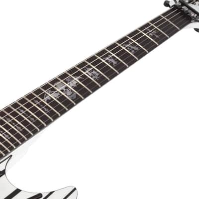 Schecter Synyster Standard Gloss White with Black Pinstripes image 7