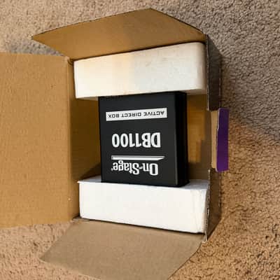 On-Stage DB1100 Active Direct Box with Stereo-to-Mono Summing 2010s - Black image 1
