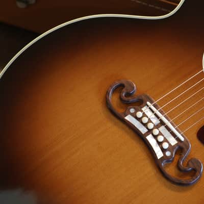 2016 Gibson Custom Shop SJ-200 Vintage Series Torrified Adirondack Jumbo Acoustic Guitar Sunburst + OHSC image 4