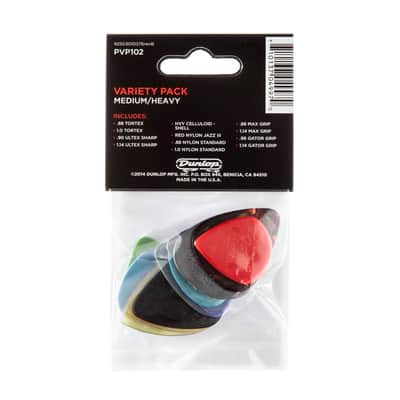 Dunlop PVP102 MED/HEAVY Variety Pack (busta da 12 plettri) image 2